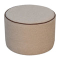 Serenity Large Round Footstool Chestnut Solid Wood