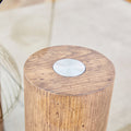 Modern Minimalist Double Layer Transparent Tempered Glass Coffee Table And Coffee Table, Paired With Wooden Mdf Decorative Columns. Computer Desk. Game Table. Ct X02 Transparent Glass