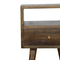 Mini Grey Washed Bedside Gray Wash Solid Wood