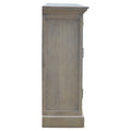 Stone Acid Wash Glazed Sideboard Stone Gray Solid Wood