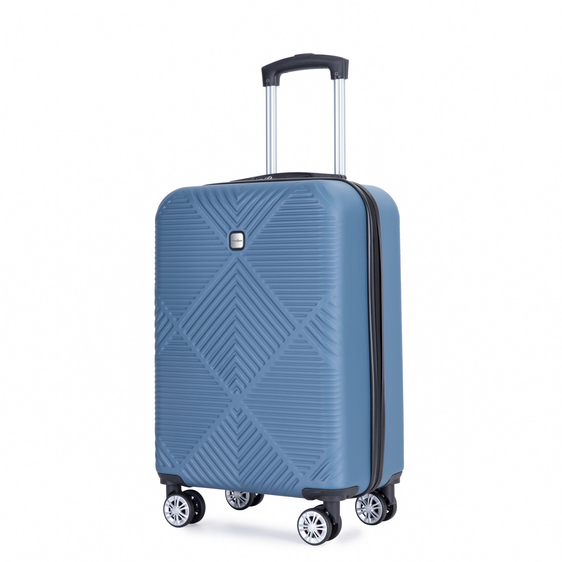 2Piece Luggage Sets Abs Lightweight Suitcasespinner Wheels, 20 14 Blue Blue Abs