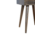 Mini Grey Washed Bedside Gray Wash Solid Wood