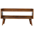 Chestnut Nordic Storage Bench Chestnut Solid Wood