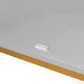 Modern Sideboard With Extra Large Storage Space With Metal Handles And Support Legs For Living Room And Dining Room Light Grey Light Gray Mdf