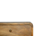 Floating Curve Open Slot Bedside Oak Solid Wood