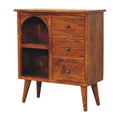Larrisa Woven Door Bedside Oak Wood Rattan