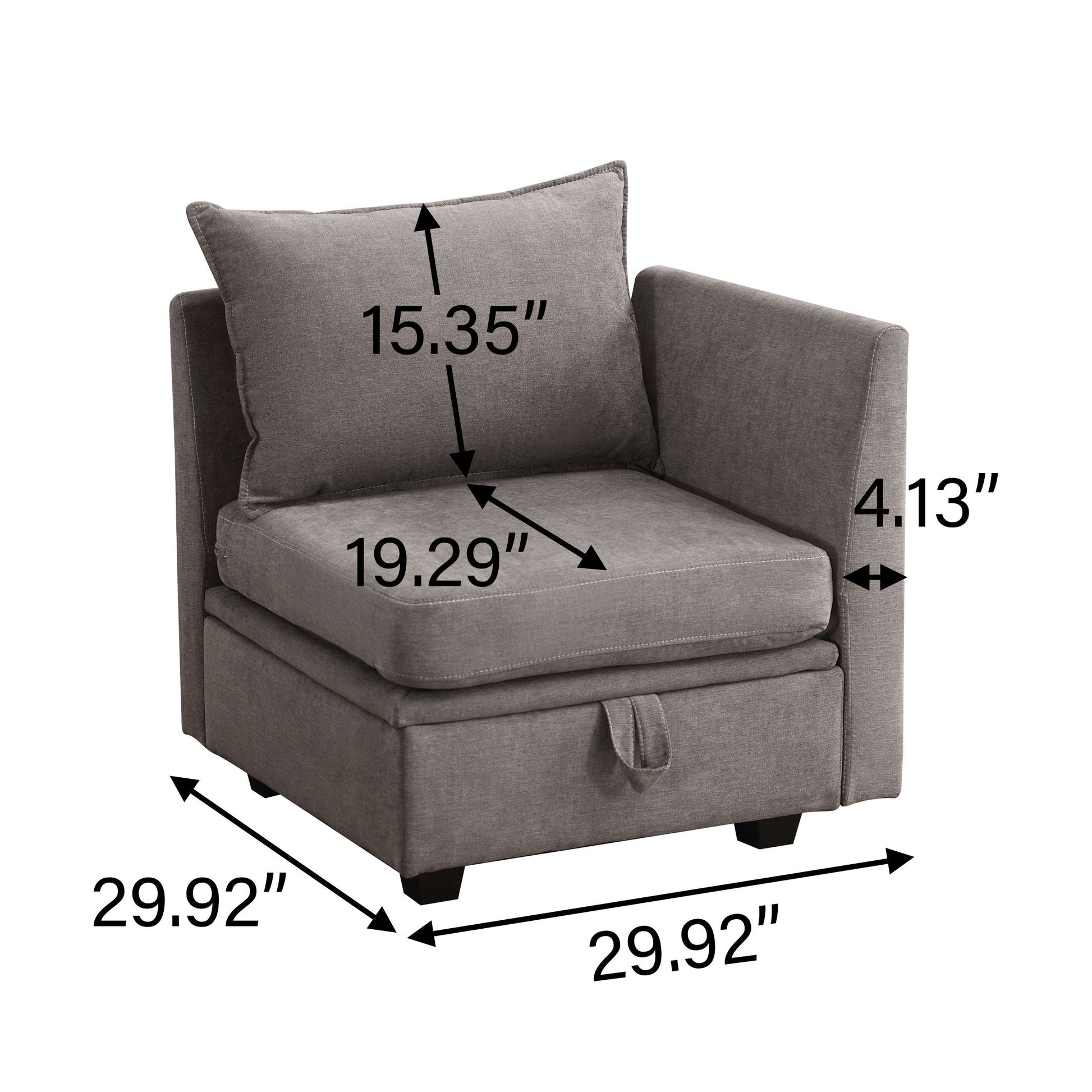 Modular Sectional Sofa, Convertible U Shaped Sofa Couch With Storage, 7 Seat Sleeper Sectional Sofa Set, Flexible Modular Combinations Fabric Couch For Living Room Grey, 7 Seat Sofa Grey Wood Soft Heavy Duty Fabric 7 Seat