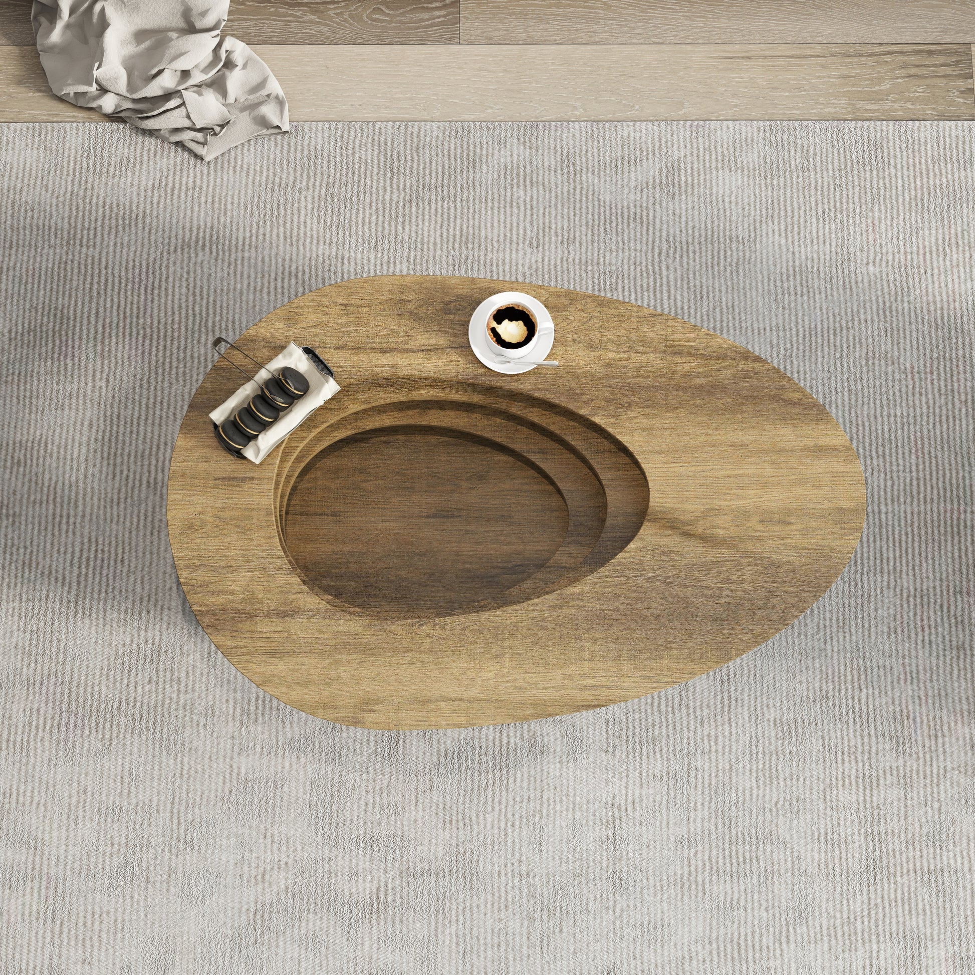 Coffee Table Light Brown Particle Board