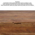 36 Inch Handcrafted Modern Farmhouse Coffee Table, Geometric Angled Square, 1 Drawer, Walnut Mango Wood Brown Metal & Wood