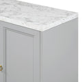 Modern Sideboard With Extra Large Storage Space With Metal Handles And Support Legs For Living Room And Dining Room Light Grey Light Gray Mdf