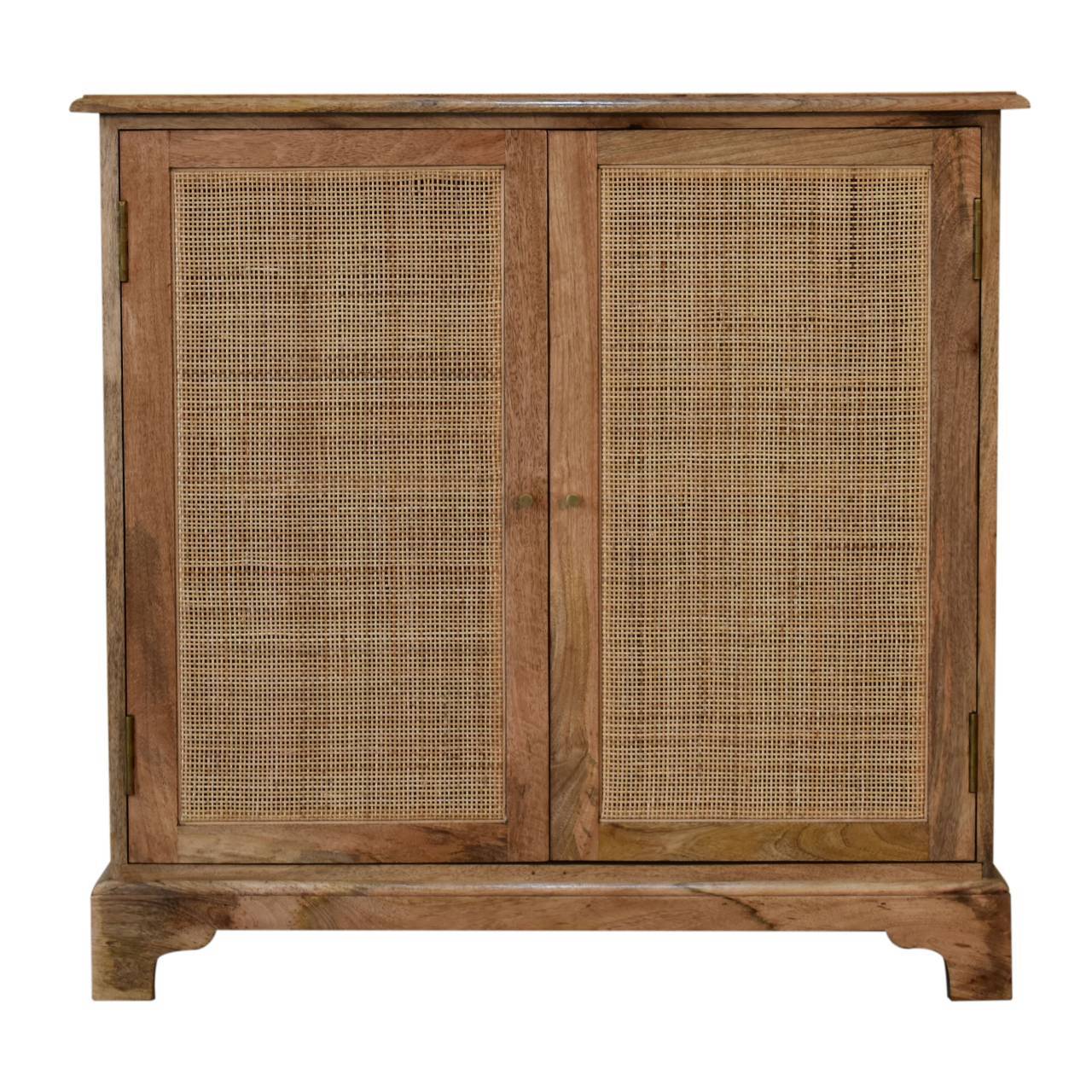 Close Knit Lounge Cabinet Oak Wood Rattan