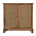 Close Knit Lounge Cabinet Oak Wood Rattan