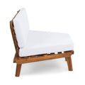 Hillcrest V Shaped 4 Piece Sofa Set Sbwhi White Acacia Wood