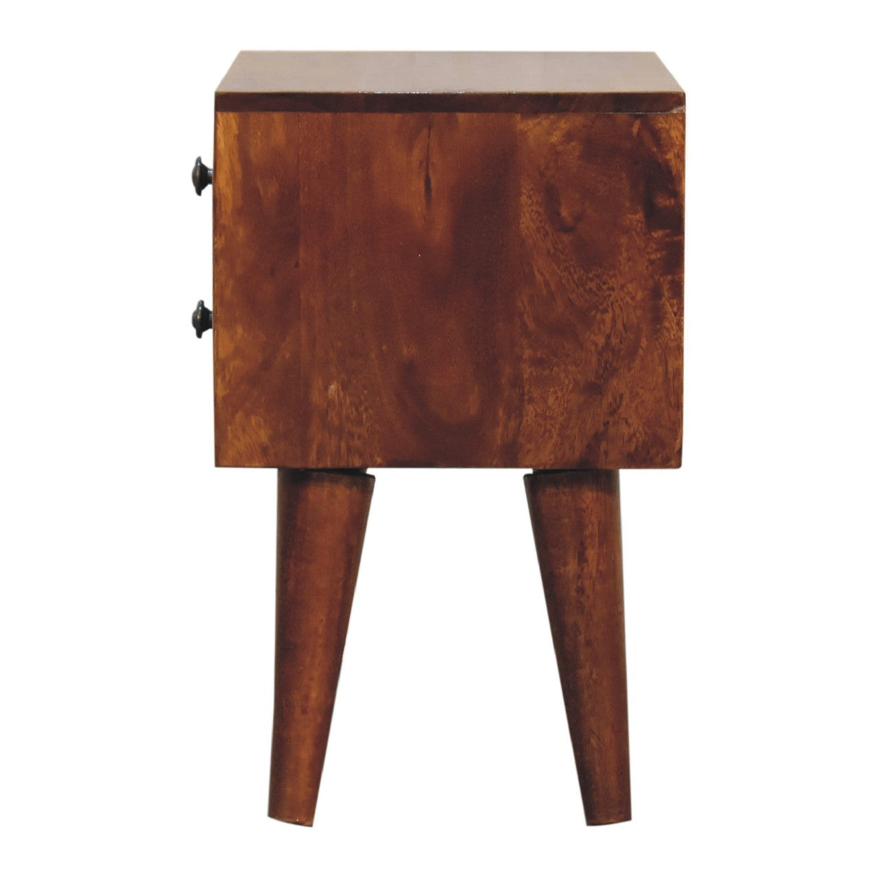 Mini Chestnut Modern Bedside Chestnut Solid Wood