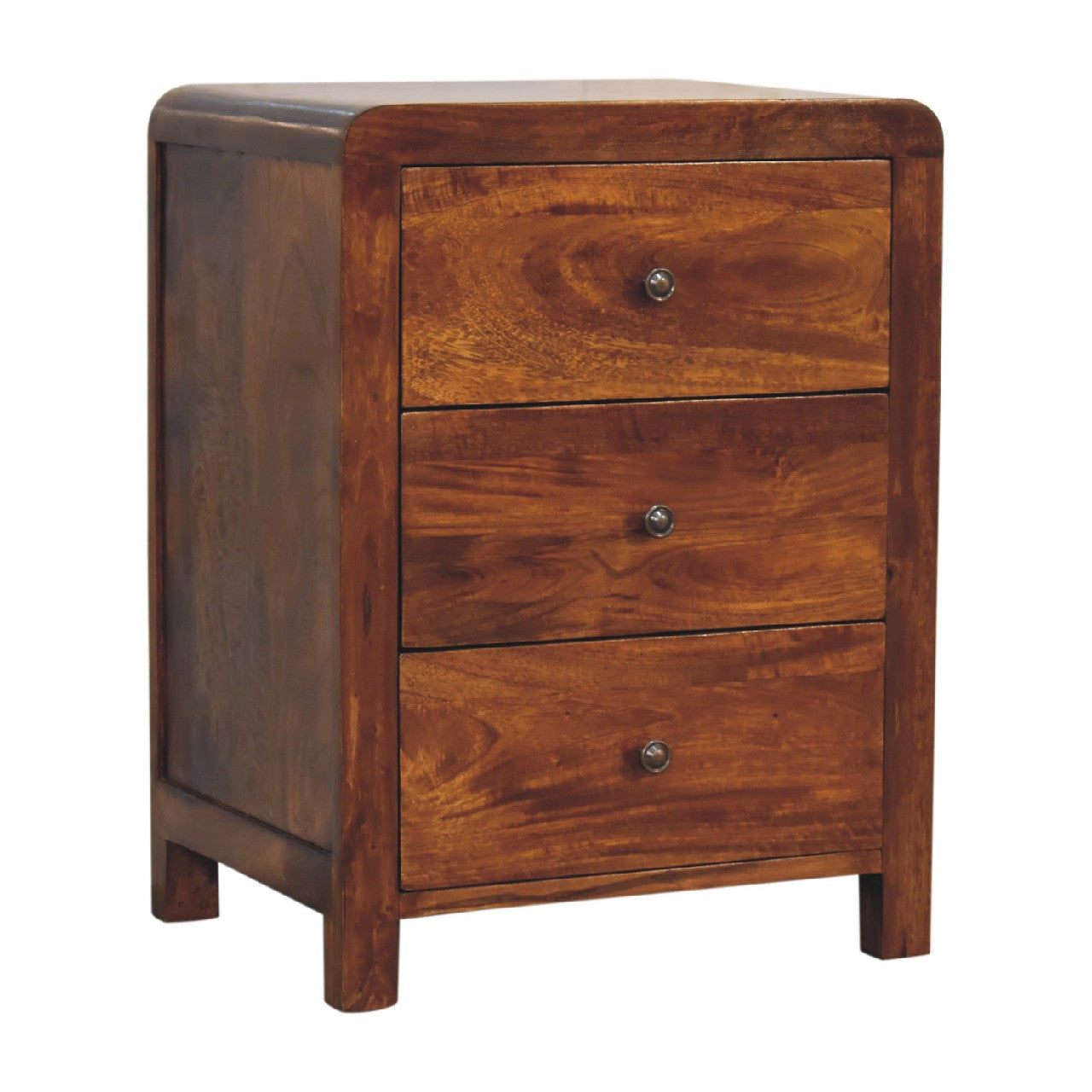 Naya Bedside Chestnut Solid Wood