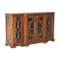 Glazed Carve Chestnut Sideboard Chestnut Solid Wood