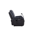 Liyasi Zero Gravity Power Recliner With Comfortable Lying Degree, Massage, Heating And Phone Holder, Side Pockets, Usb Charge Ports, Enjoy Extreme Relaxation Black Power Remote Primary Living Space Medium Soft Eucalyptus Foam Bonded Leather