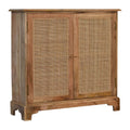 Close Knit Lounge Cabinet Oak Wood Rattan