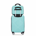 2Piece Luggage Sets Abs Lightweight Suitcasespinner Wheels, 20 14 Light Blue Light Blue Abs