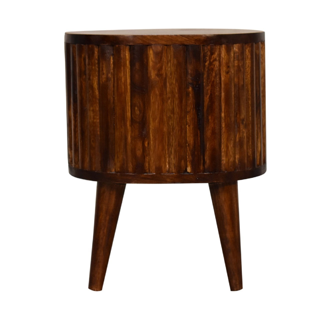 Stripe Chestnut Bedside Chestnut Solid Wood