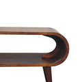 Amaya Nordic Style Coffee Table Chestnut Solid Wood