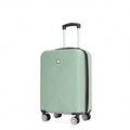 4 Piece Abs Lightweight Suitcase, 14 Inch Makeup Box, Aircraft Wheels 14 20 24 28 Olive Green Olive Green Abs