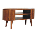 Cortez Chestnut Media Unit Chestnut Solid Wood