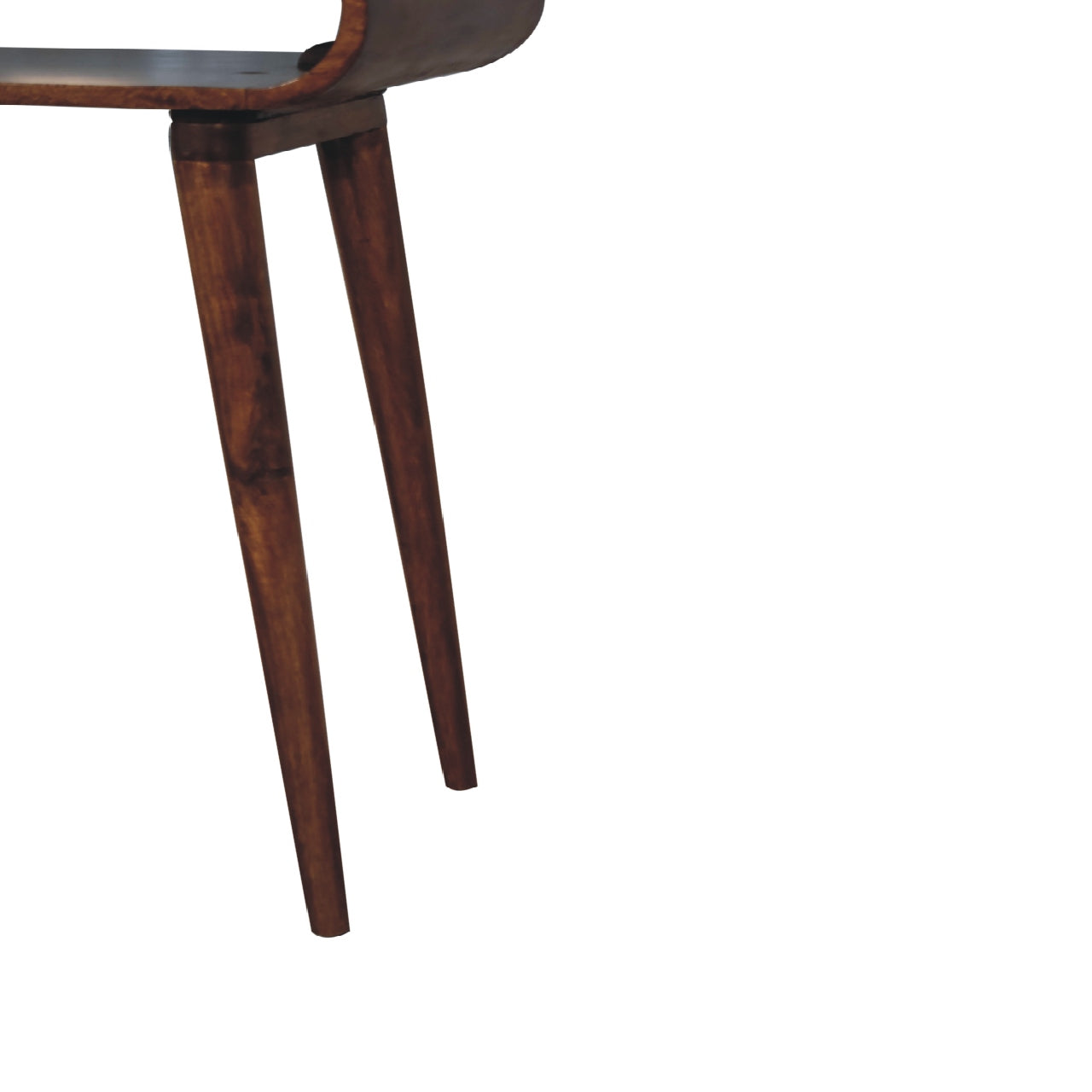 Amaya Nordic Style Console Table Chestnut Solid Wood