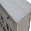 Stone Acid Wash Glazed Sideboard Stone Gray Solid Wood