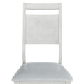 Farmhouse 6 Piece Wood Dining Table Set With 4 Upholstered Chairs And Bench, Gray Gray Wood Dining Room Bench Seating Rubberwood Rectangular Dining Table With Chair And Bench Upholstered Chair Wood Gray Solid Back Seats 6 Farmhouse Trestle Foam Solid