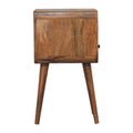 Mini Oakish Curve Open Bedside Oak Solid Wood