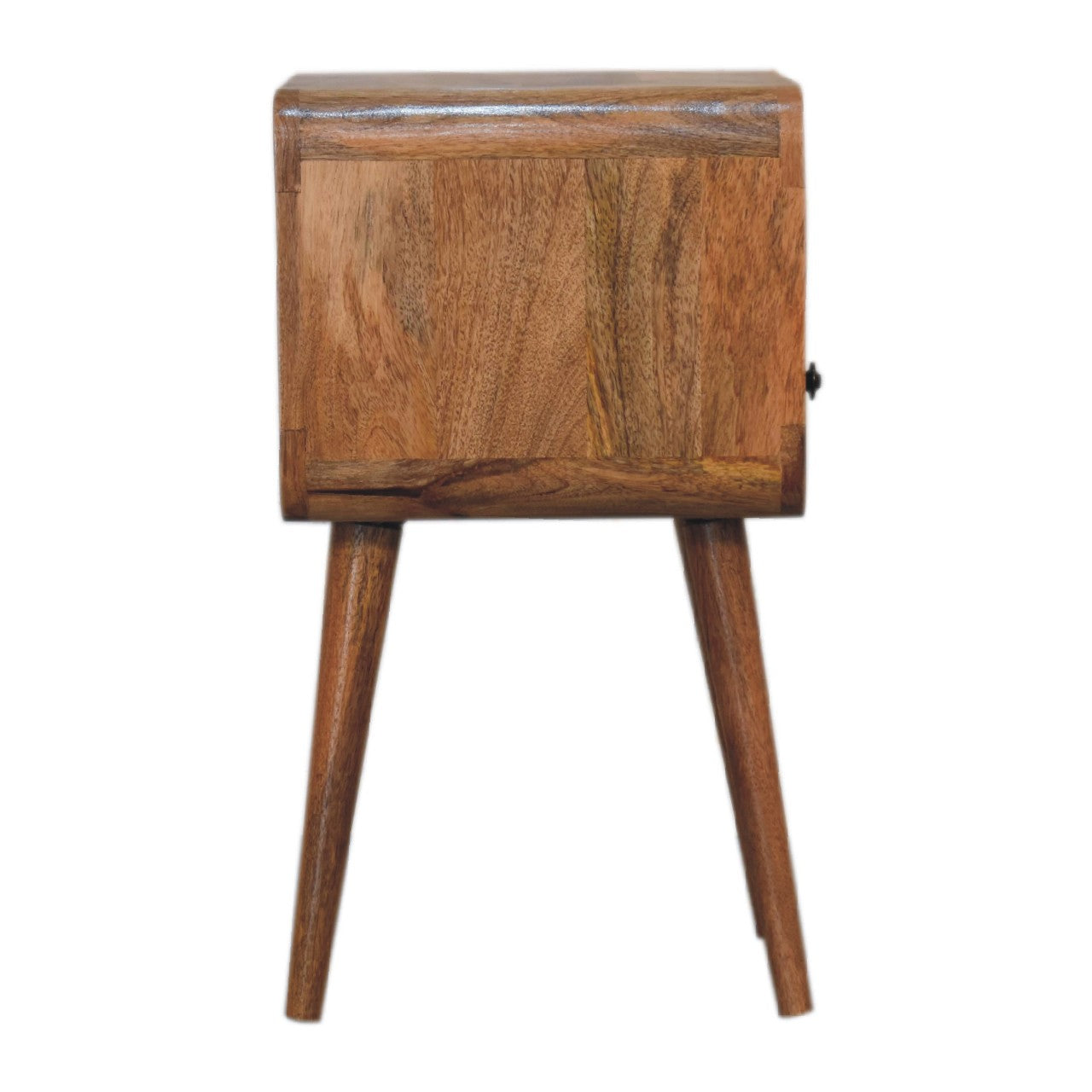 Mini Oakish Curve Open Bedside Oak Solid Wood