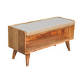 Oak Ish Nordic Storage Bench Oak Solid Wood