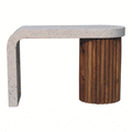 Serenity Coffee Table White Oak Terrazzo