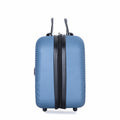 2Piece Luggage Sets Abs Lightweight Suitcasespinner Wheels, 20 14 Blue Blue Abs