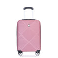 2Piece Luggage Sets Abs Lightweight Suitcasespinner Wheels, 20 14 Pink Pink Abs