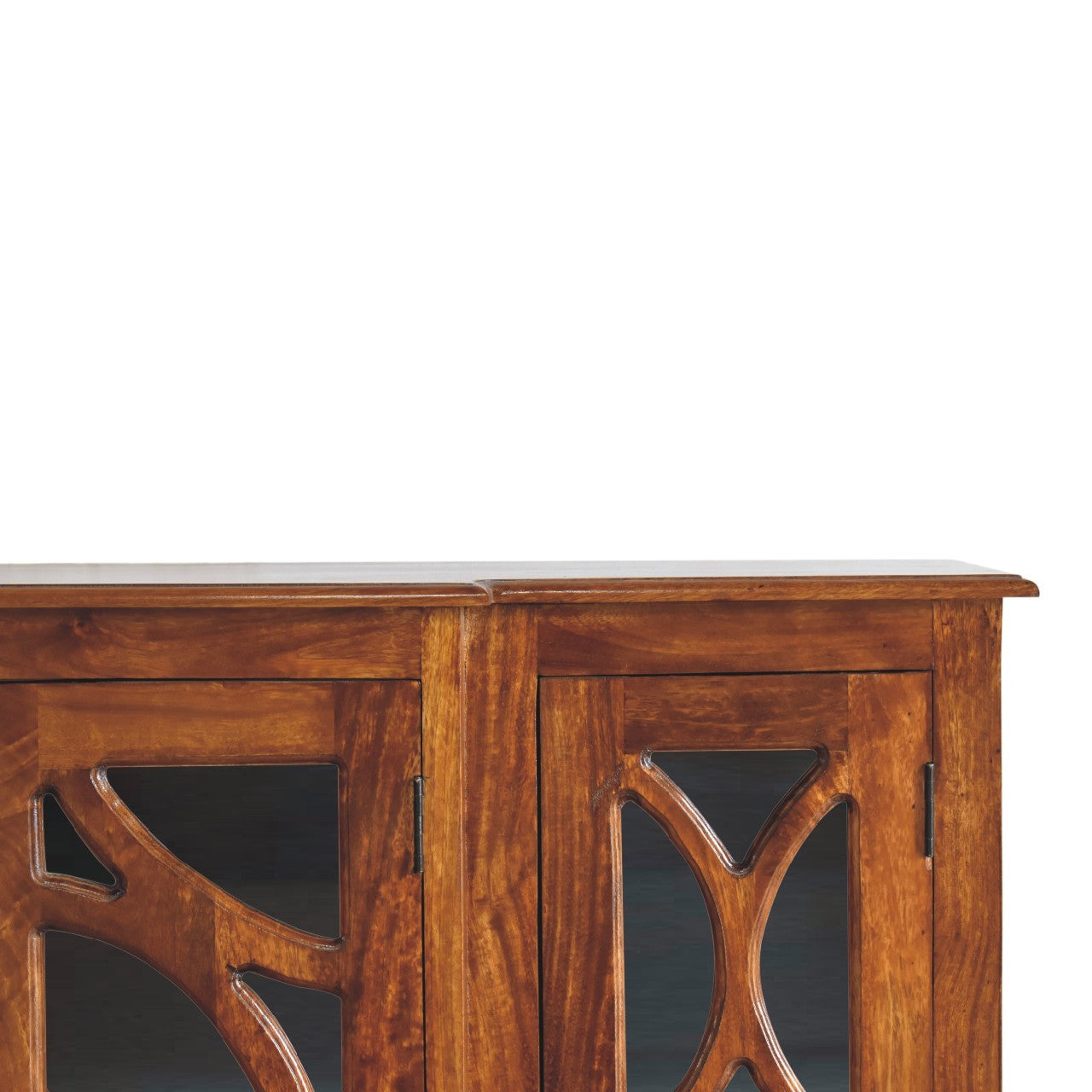 Glazed Carve Chestnut Sideboard Chestnut Solid Wood