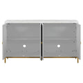 Modern Sideboard With Extra Large Storage Space With Metal Handles And Support Legs For Living Room And Dining Room Light Grey Light Gray Mdf