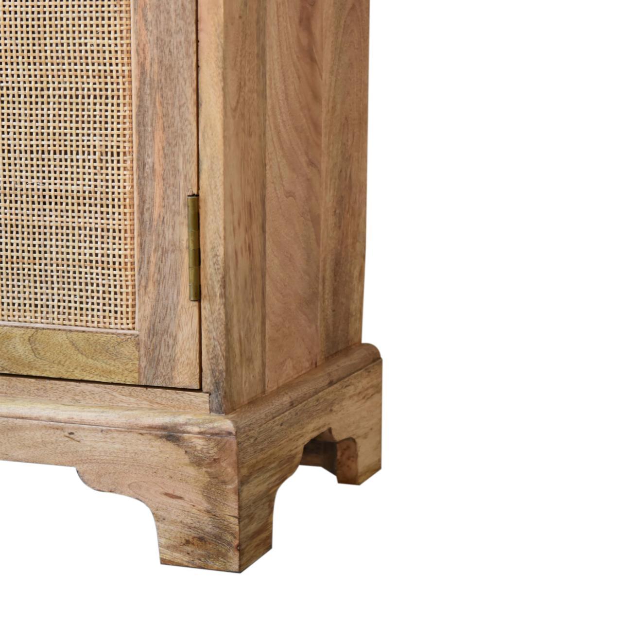 Close Knit Lounge Cabinet Oak Wood Rattan