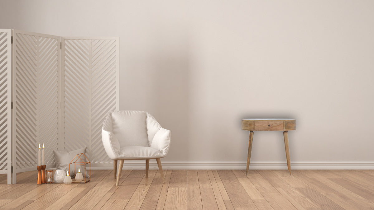 Albion Console Oak Solid Wood