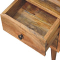 Mini Oak Ish Classic Open Bedside Oak Solid Wood