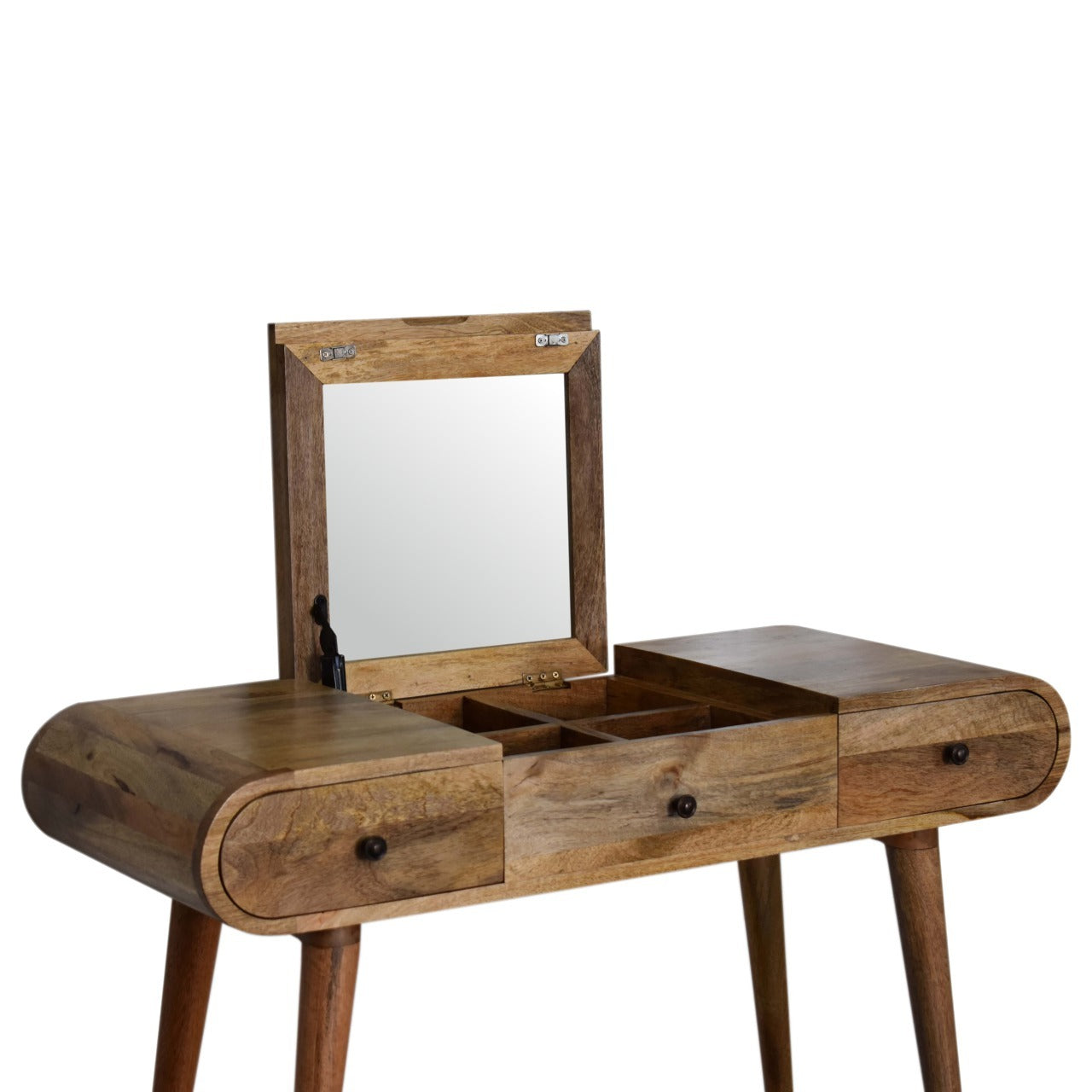 Oak Ish Round Dressing Table Oak Solid Wood