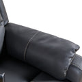 Liyasi Zero Gravity Power Recliner With Comfortable Lying Degree, Massage, Heating And Phone Holder, Side Pockets, Usb Charge Ports, Enjoy Extreme Relaxation Black Power Remote Primary Living Space Medium Soft Eucalyptus Foam Bonded Leather