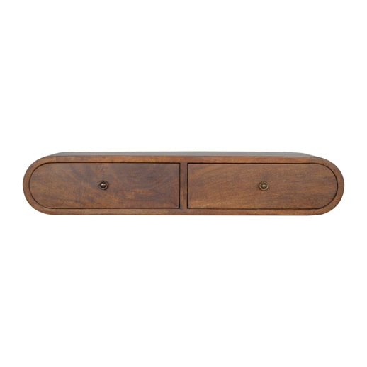 Floating Chestnut London Console Chestnut Solid Wood