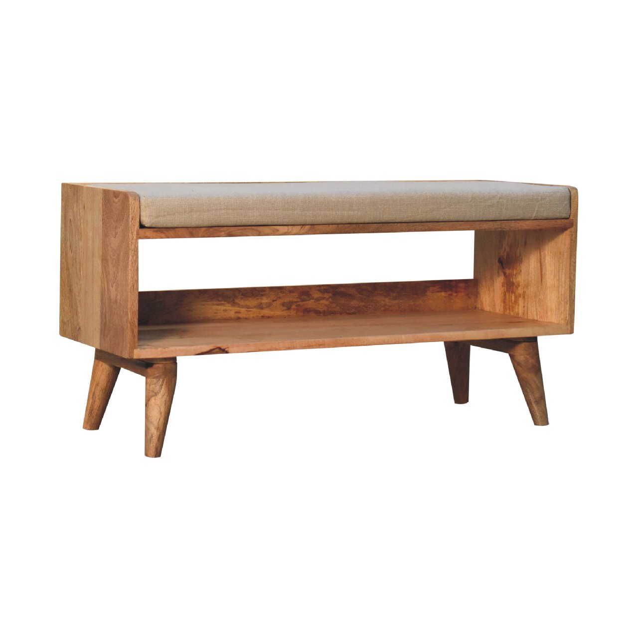 Oak Ish Nordic Storage Bench Oak Solid Wood