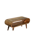 Amaya Nordic Style Oak Ish Coffee Table Oak Solid Wood