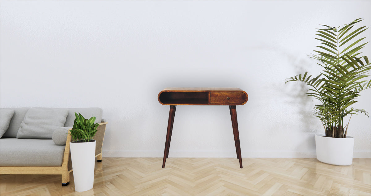 Chestnut London Open Console Chestnut Solid Wood