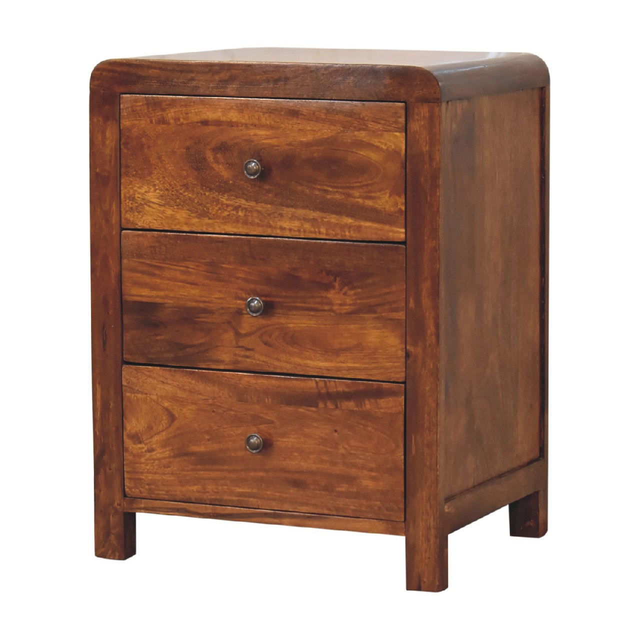 Naya Bedside Chestnut Solid Wood