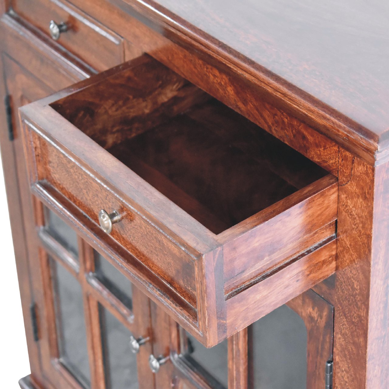 Cherry Glazed Cabinet Cherry Solid Wood