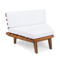 Hillcrest V Shaped 4 Piece Sofa Set Sbwhi White Acacia Wood